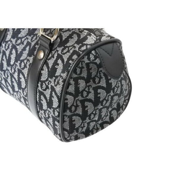 Christian Dior BO GG Trotter Leather Canvas Navy Blue Handbag - Picture 5 of 8